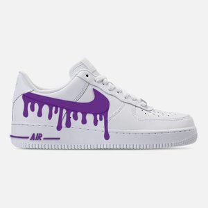 custom purple air force 1